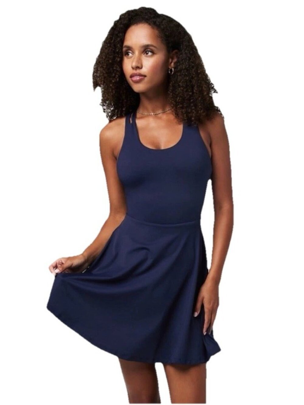 FABLETICS Boost Performance Dress Classic Mini Woman's Sz S Deep Navy Blue NWT